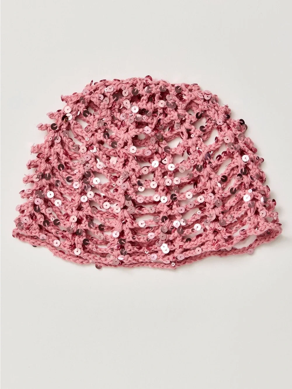 Free People Mila Sequin disco Crochet skull cap